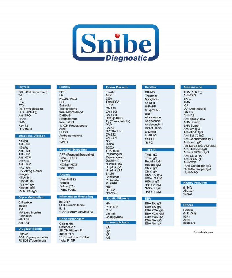 Snibe Fluorescence Immunoassay Control Reagent